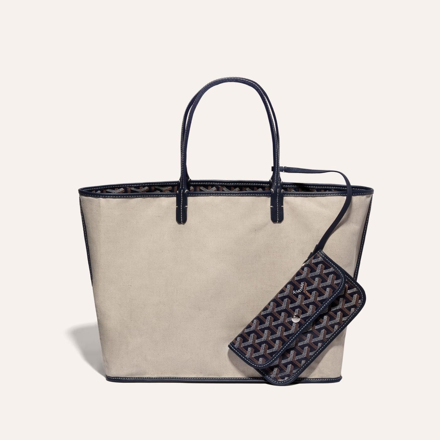 Goyard Saint Louis PM Tote Bag Navy Blue - Image 3